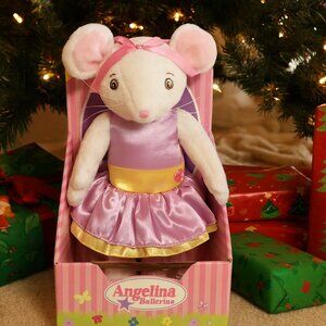 Angelina Ballerina Plush Doll in Springtime Lavender Dress | HIT Entertainment